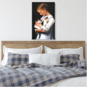 Toile Fille avec chatons, Albert Anker (Insitu(Chambre))