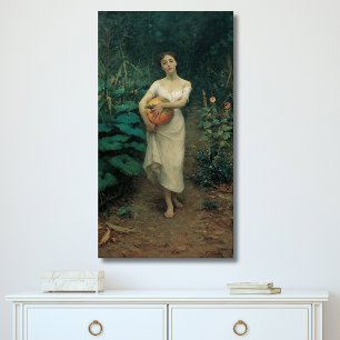 Toile Fille avec Citrouille Zonaro 1889
