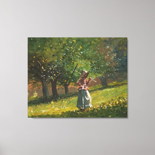 Toile Fille avec Hay Rake (Recto)