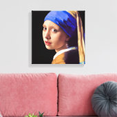 Toile Fille avec Perle oreille (Insitu(Salon))