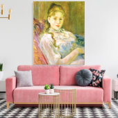 Toile Fille avec un chat (par Berthe Morisot) (Insitu(Salon))