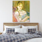 Toile Fille avec un chat (par Berthe Morisot) (Insitu(Chambre))