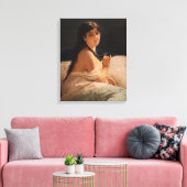Toile Fille avec un médaillon (par Gerolamo Induno) (Insitu(Salon))