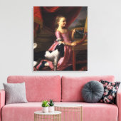 Toile Fille avec un oiseau et un chien (John Singleton C (Insitu(Salon))