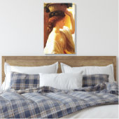 Toile Fille avec un panier de fruits (par Frederic Leigh (Insitu(Chambre))