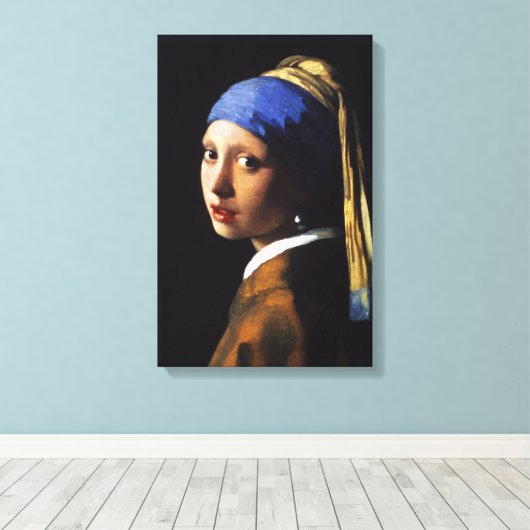 Toile Fille avec un papier peint à perle (Insitu (Plancher de Bois))