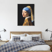 Toile Fille avec une boucle d'oreille de perle (Insitu(Chambre))
