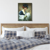 Toile Fille avec une bouffée de fourrure par Francois Ma (Insitu(Chambre))