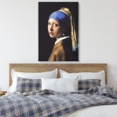 Toile Fille avec une oreille perle - Johannes Vermeer (Insitu(Chambre))