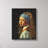 Toile Fille avec une parodie perle (Recto)