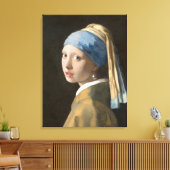 Toile Fille avec une perle (Insitu(Salon))