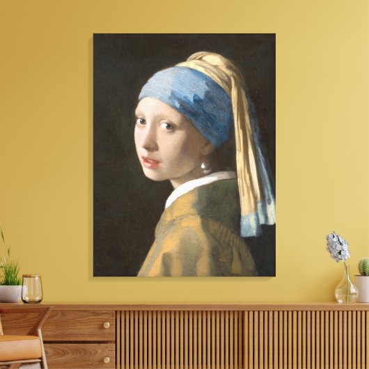 Toile Fille avec une perle (Insitu(Salon))