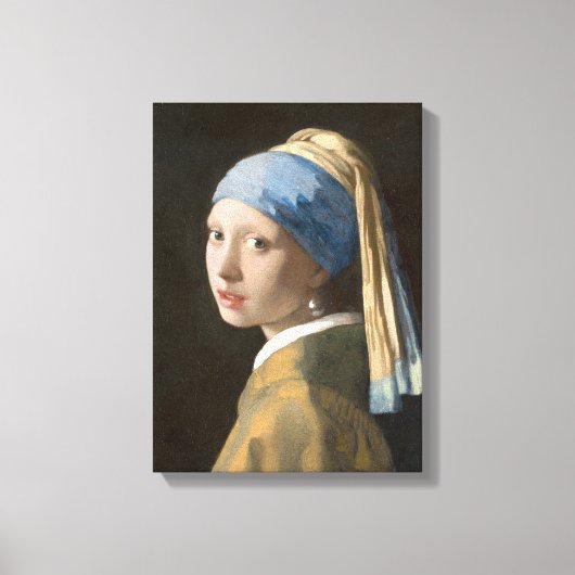 Toile Fille avec une perle d'oreille-Johannes Vermeer Ar (Recto)