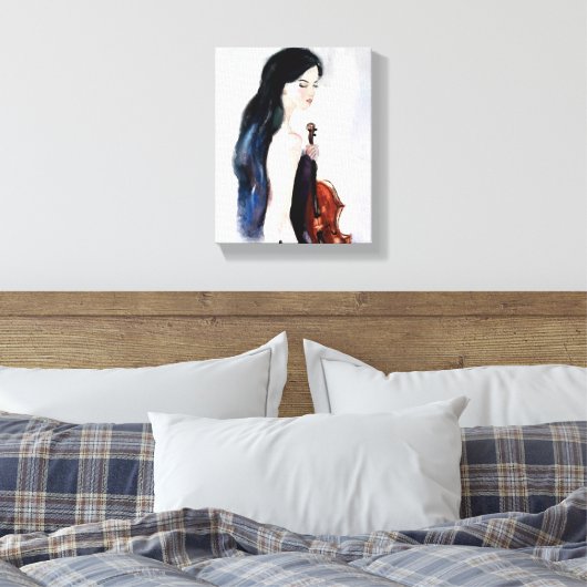 Toile Fille avec violon (Insitu(Chambre))