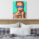 Toile Fille bubble thé ado moderne (Insitu(Chambre))