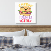 Toile Fille Cheeseburger, Femmes Hamburger et Cheeseburg (Insitu(Chambre))