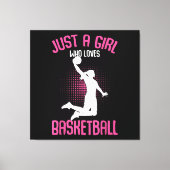 Toile Fille de basket-ball (Recto)