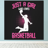 Toile Fille de basket-ball (Insitu (Plancher de Bois))