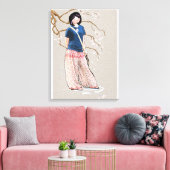 Toile fille des fleurs de cerisier version claire (Insitu(Salon))