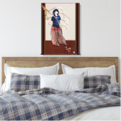 Toile fille des fleurs de cerisier version marron (Insitu(Chambre))