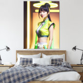 Toile fille en citron (Insitu(Chambre))