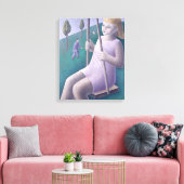 Toile Fille en swing 1996 (Insitu(Salon))