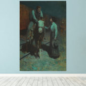 Toile Fille et cowboy (Insitu (Plancher de Bois))