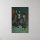 Toile Fille et cowboy (Recto)