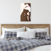 Toile Fille et rose (Insitu(Chambre))