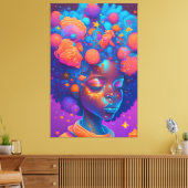 Toile Fille générée par Ai (Insitu(Salon))