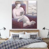 Toile Fille Lecture dans fauteuil 2009 (Insitu(Chambre))