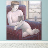 Toile Fille Lecture dans fauteuil 2009 (Insitu (Plancher de Bois))