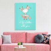 Toile Fille Louveuse de Fils Whimsical (Insitu(Salon))