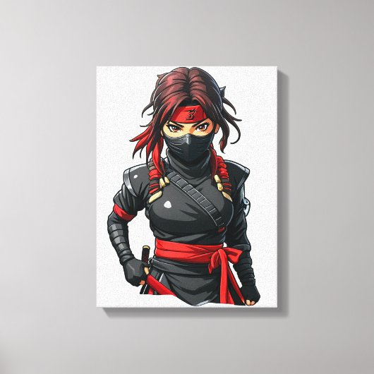 Toile Fille Ninja (Recto)