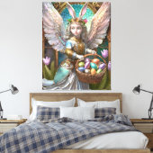 Toile Fille portant le costume de lapin de Pâques (Insitu(Chambre))