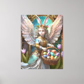 Toile Fille portant le costume de lapin de Pâques (Recto)