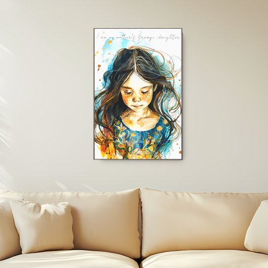 Toile Fille Sauvage