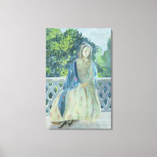 Toile Fille sur balcon, 1900 (Recto)