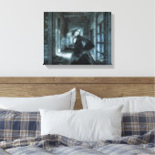 Toile Fille victorienne effrayée Fantôme Courir dans le  (Insitu(Chambre))