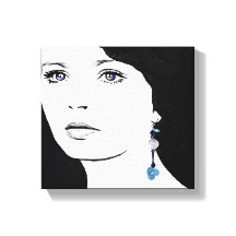 Fille visage belle illustration de mode florale