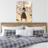 Toile Filles d'anime vertical Premium Wrapped Canvas(Glo (Insitu(Chambre))