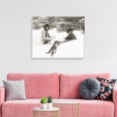 Toile Filles dans la neige, 1922 (Insitu(Salon))