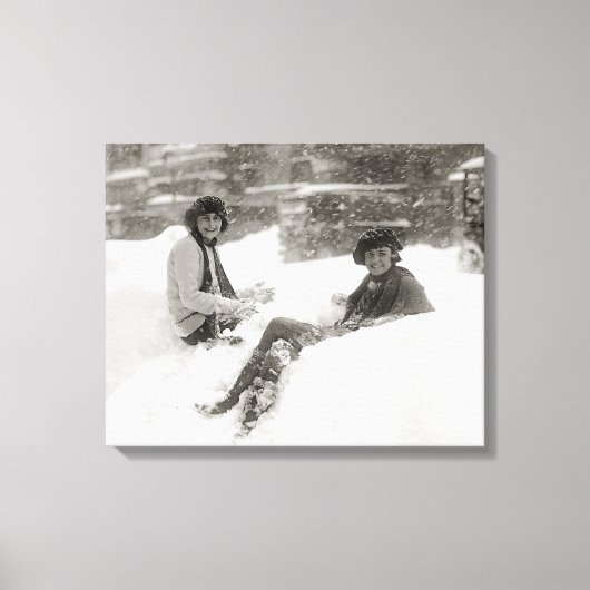 Toile Filles dans la neige, 1922 (Recto)