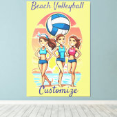 Toile Filles de beach volley Thunder_Cove (Insitu (Plancher de Bois))
