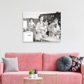 Toile Filles du lycée en train de cuisiner, 1935 (Insitu(Salon))
