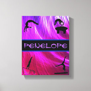 Toile Filles Gymnastique Événements Abstraits