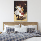 Toile Filles sautant avec une corde de saut (Insitu(Chambre))