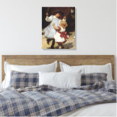 Toile Filles sautant avec une corde de saut (Insitu(Chambre))