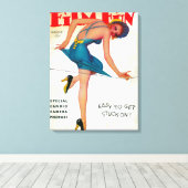 Toile Film Fun Magazine Couverture 9 (Insitu (Plancher de Bois))