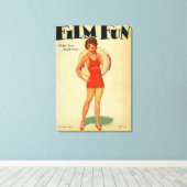 Toile Film Fun Magazine Cover 2 (Insitu (Plancher de Bois))